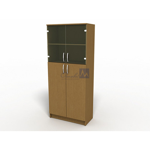 Educational Material Cabinet with Glass Doors 700×350×1850